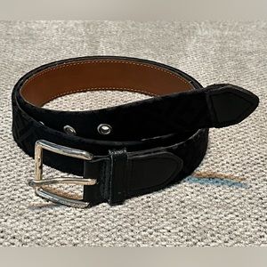Tommy Hilfiger Logo Canvas Belt 34‎